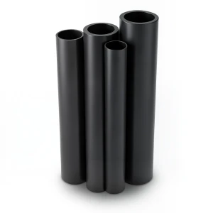 مواسير HDPE PE 80 ضغط 12.5 بار قطر 280 مم سمك 25.4 مم لون أسود