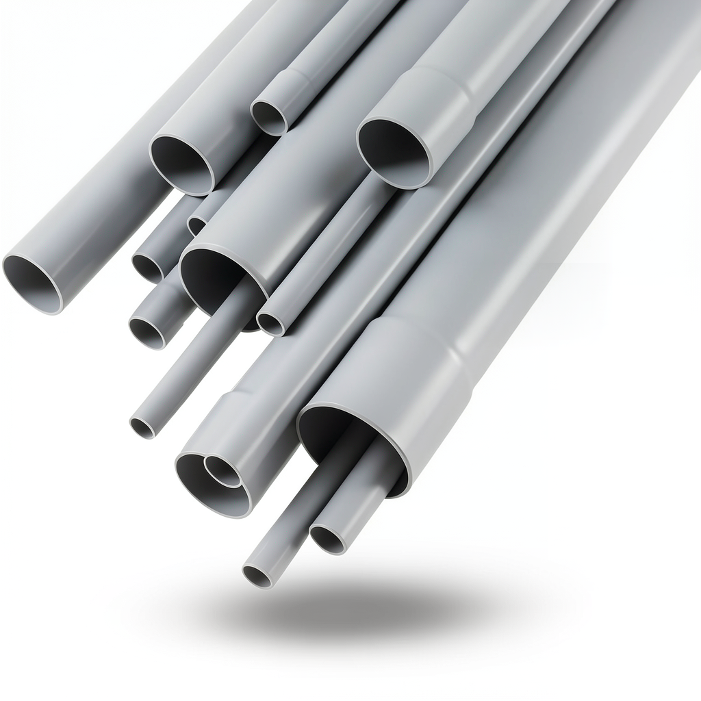 UPVC Pipes Outside Diameter 110 mm Thickness 3.2 mm Gray Color