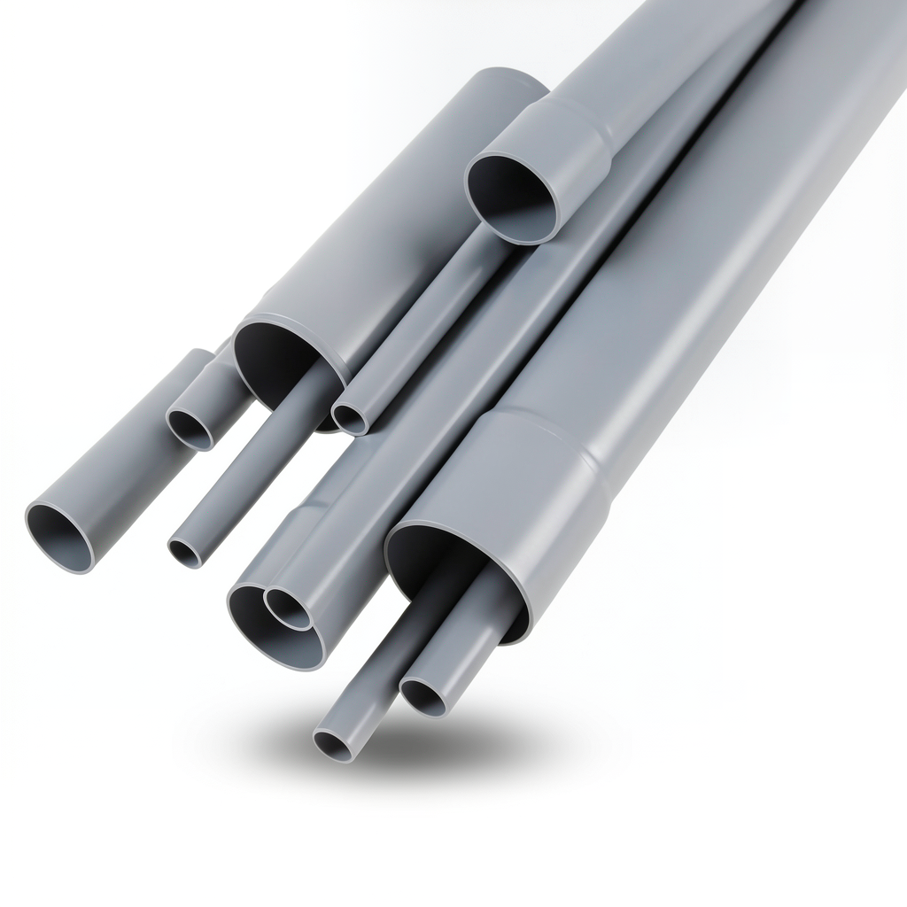 UPVC Pipes Outside Diameter 140 mm Thickness 4.1 mm Gray Color