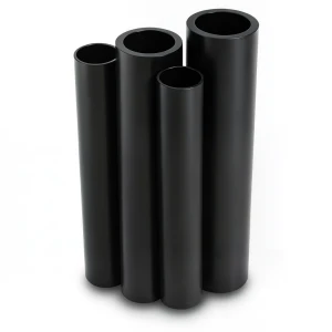مواسير HDPE بولي ايثيلين عالي الكثافة PE 80 ضغط 12.5 بار قطر خارجي 355 مم سمك 32.2 مم لون أسود