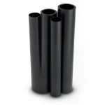 مواسير HDPE PE 80 ضغط 12.5 بار قطر خارجي 200 مم سمك 18.2 مم لون أسود