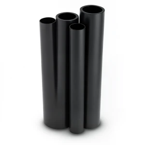 مواسير HDPE PE 80 ضغط 12.5 بار قطر خارجي 200 مم سمك 18.2 مم لون أسود