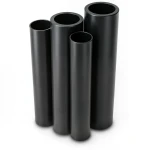 مواسير HDPE PE 80 ضغط 12.5 بار قطر 225 مم سمك 20.5 مم لون أسود