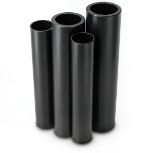 HDPE Pipes PE 80 Pressure 12.5 Bar Diameter 225 mm Thickness 20.5 mm Black