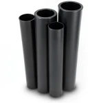 مواسير HDPE PE 80 ضغط 12.5 بار قطر 250 مم سمك 22.7 مم أسود