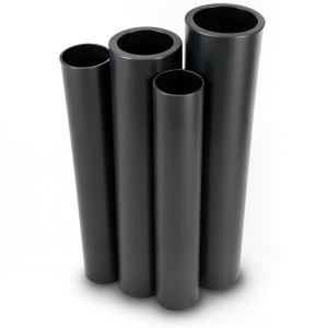 مواسير HDPE PE 80 ضغط 12.5 بار قطر 250 مم سمك 22.7 مم أسود