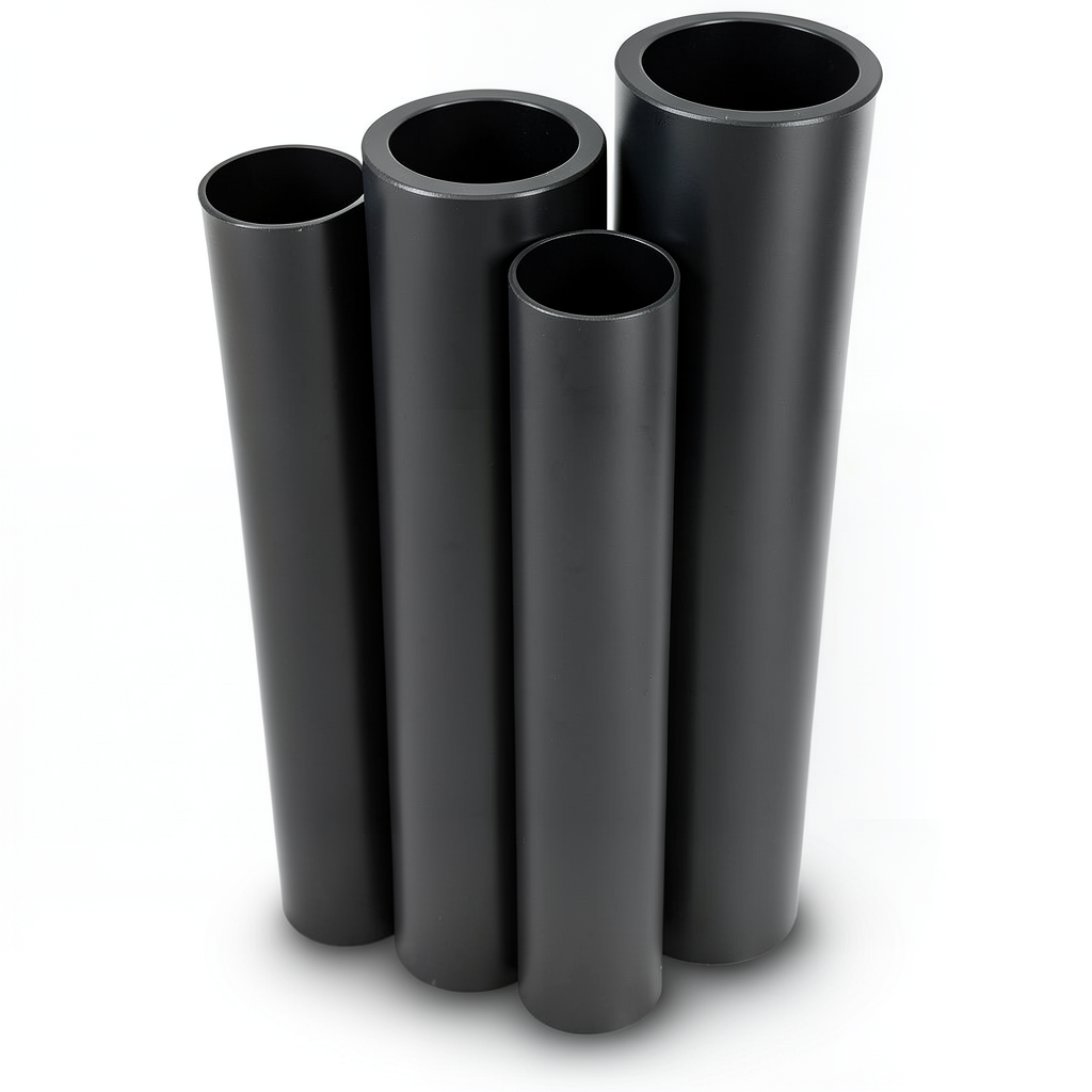 HDPE Pipes PE 80 Pressure 12.5 Bar Diameter 250 mm Thickness 22.7 mm Black
