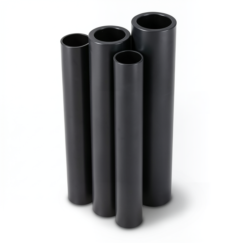 مواسير HDPE PE 80 ضغط 12.5 بار قطر 280 مم سمك 25.4 مم لون أسود