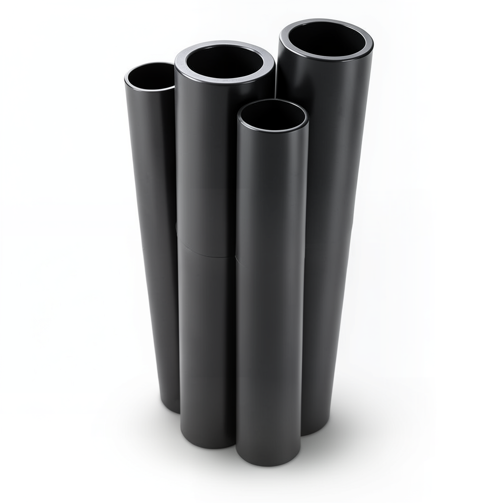 مواسير HDPE PE 80 ضغط 12.5 بار قطر خارجي 315 مم سمك 28.4 مم لون أسود