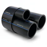 SPS HDPE Pipe PE 100 Pressure 10 Bar Outside Diameter 450 mm Thickness 26.7 mm Black | Saudi Pipes Systems (SPS)