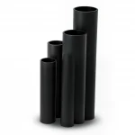 أنابيب HDPE الجودة   SDR17  قطر خارجي 140 مم سمك 8.3 مم لون اسود