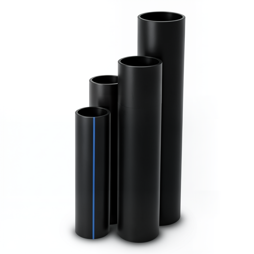 HDPE Pipes Nominal Pressure 20 Bar Outside Diameter 32 mm Thickness 5.4 mm Black