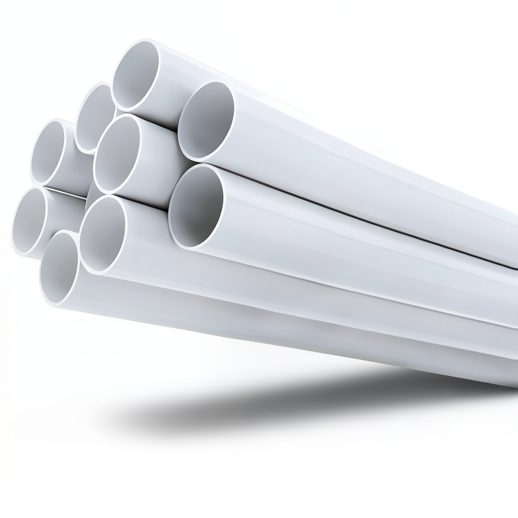مواسير UPVC مقاس 8 إنش سمك 8.18 مم لون أبيض