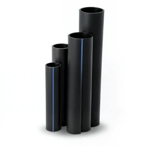 أنابيب HDPE ضغط 20 بار قطر خارجي 63 مم سمك 10.5 مم لون أسود