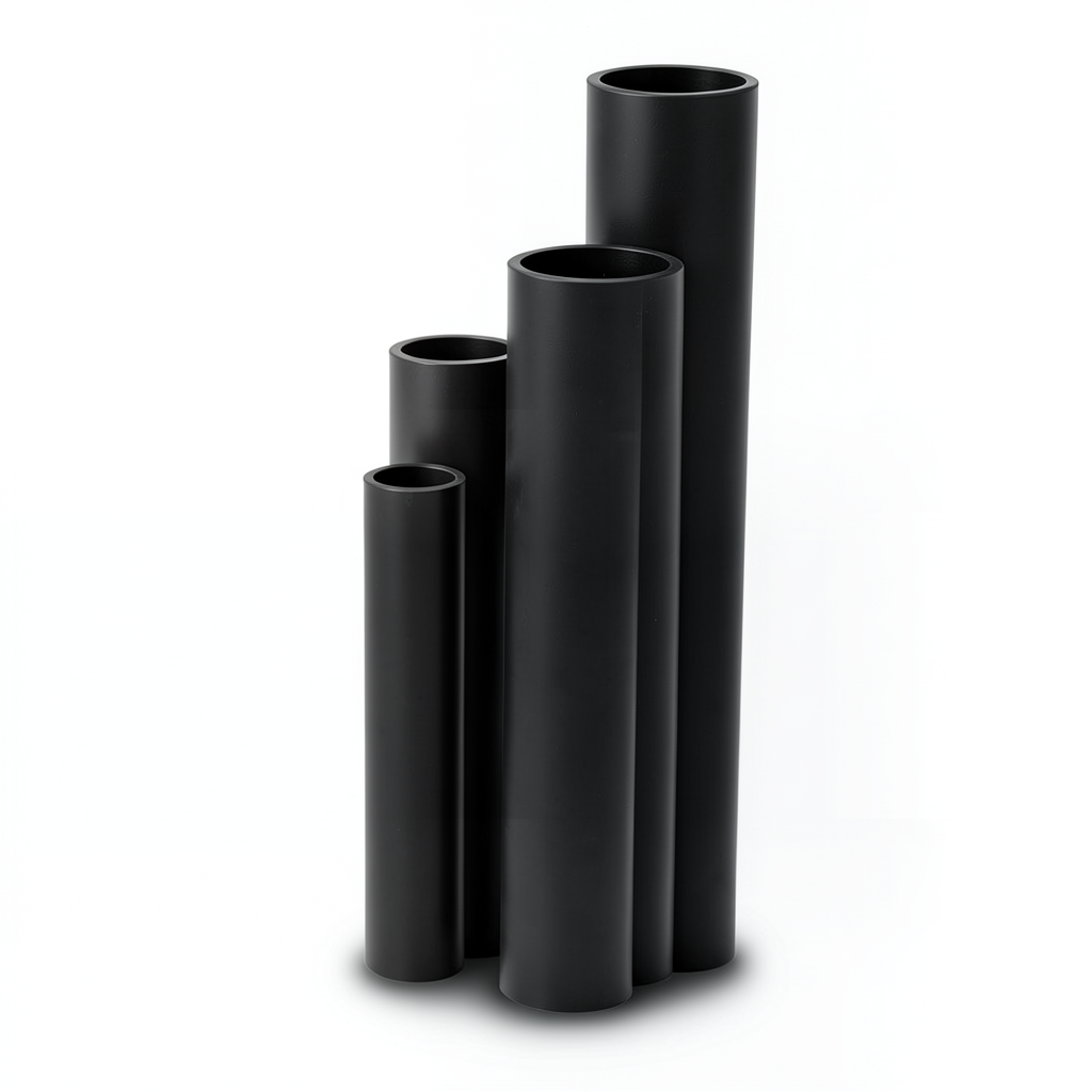 HDPE Pipes Nominal Pressure 20 Bar Outside Diameter 90 mm Thickness 15 mm Black