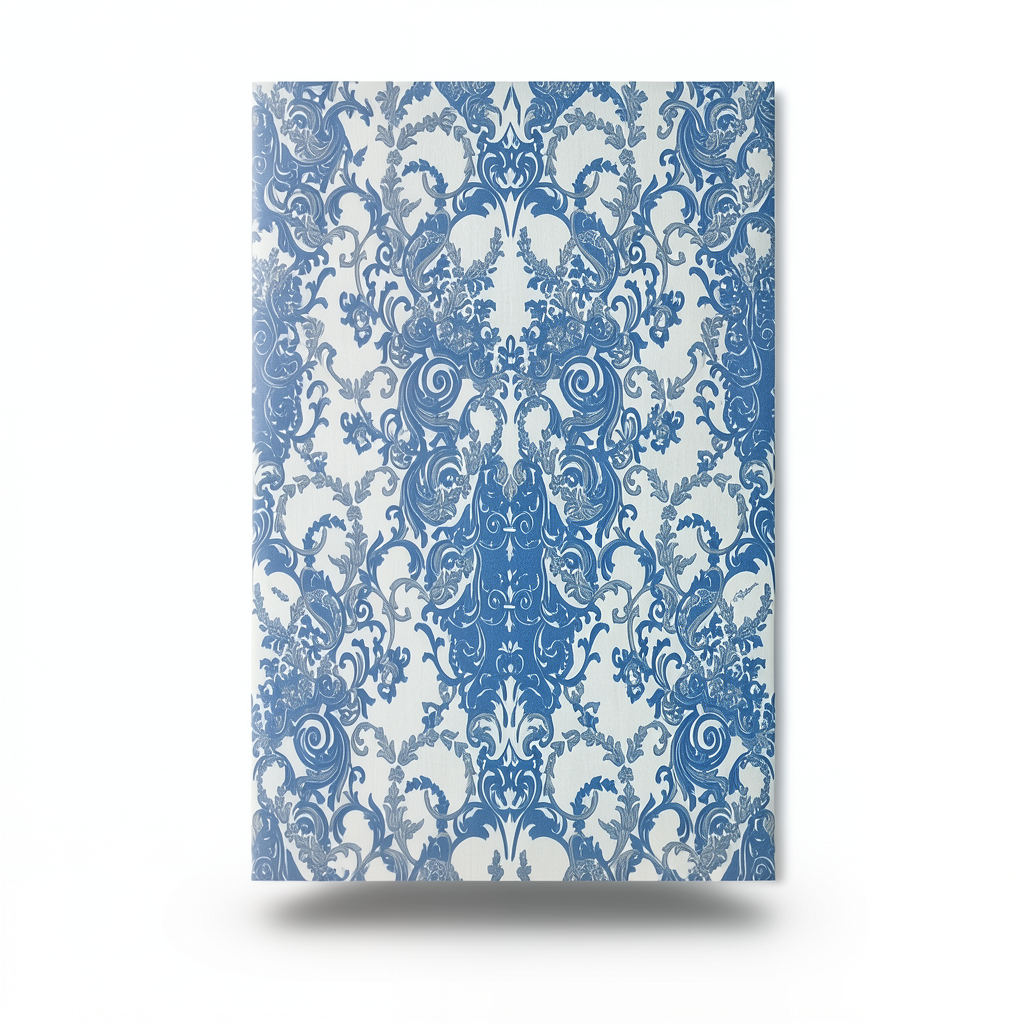 Classic Wallpaper Length 10m, Width 0.70m, Blue Color, Model 15065
