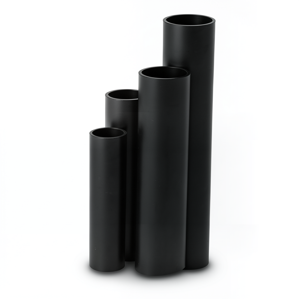 HDPE Pipes Nominal Pressure 20 Bar Outside Diameter 110 mm Thickness 18.3 mm Black