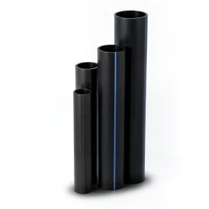 أنابيب HDPE ضغط 20 بار قطر خارجي 160 مم سمك 26.6 مم لون أسود