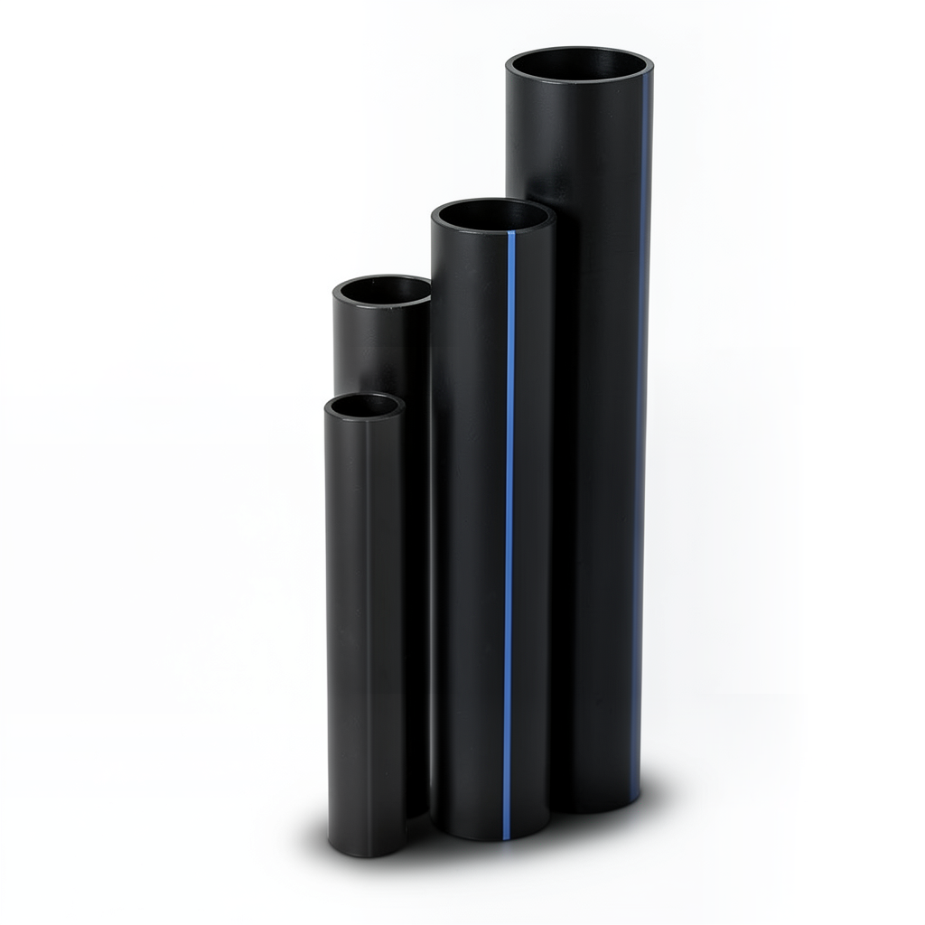 HDPE Pipes Nominal Pressure 20 Bar Outside Diameter 160 mm Thickness 26.6 mm Black
