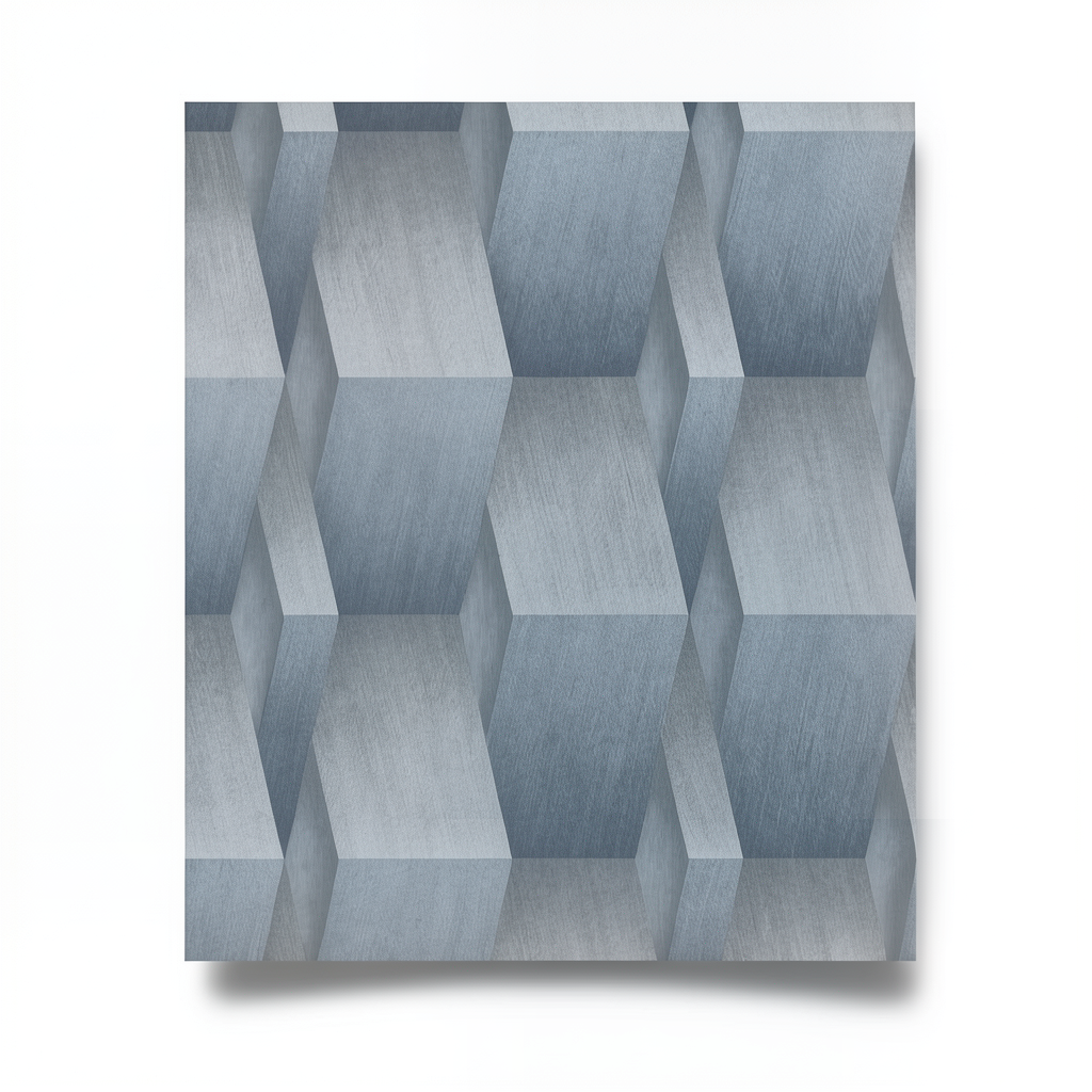 German Geometric Wallpaper 10m x 0.53m Gray, Model 10046-08