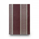 Italian Wallpaper Dark Red Color Striped Design, Size 10mx0.70m, Model rc17038