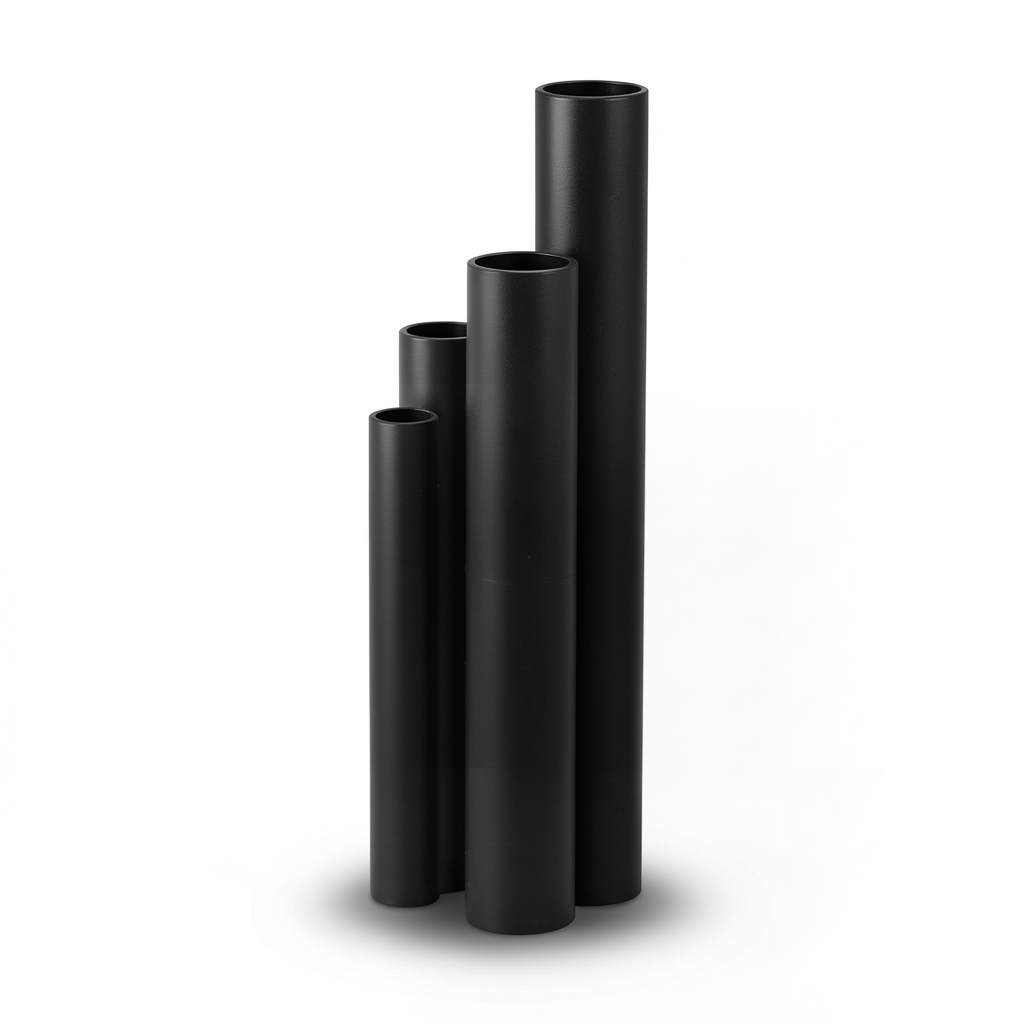 HDPE Pipes Nominal Pressure 20 Bar Outside Diameter 250 mm Thickness 41.6 mm Black