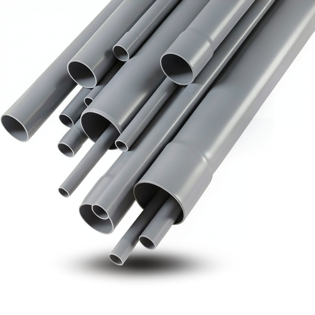 UPVC Pipes Outside Diameter 280 mm Thickness 8.2 mm Gray Color