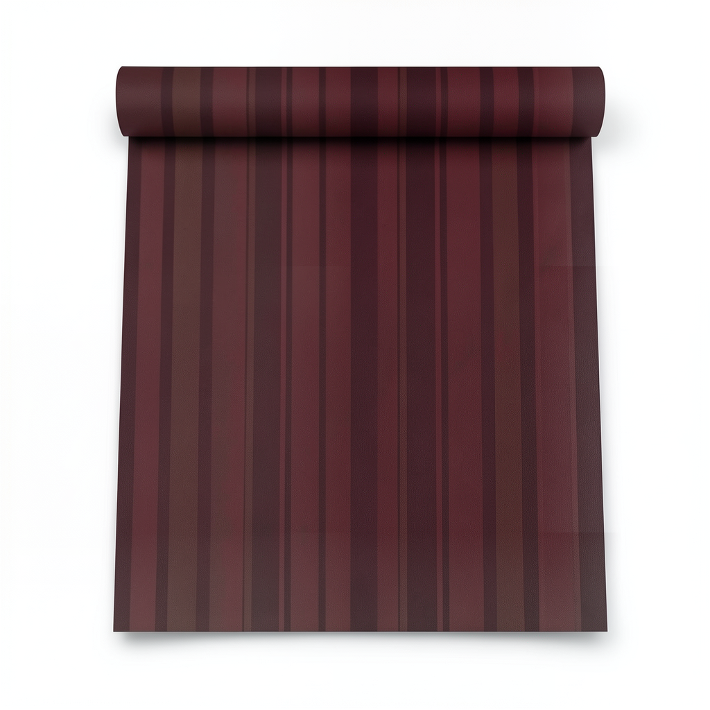 Striped Wallpaper 10 m x 0.70 m Dark Red, Model 13011