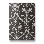 Italian Wallpaper Dark Brown Color Classic Design, Size 10mx0.70m, Model 15061
