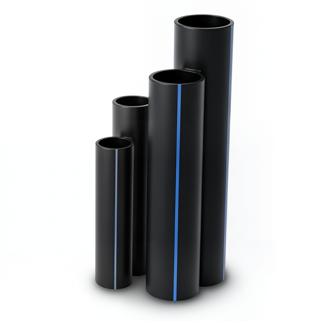 HDPE Pipes Nominal Pressure 20 Bar Outside Diameter 20 mm Thickness 3.4 mm Black