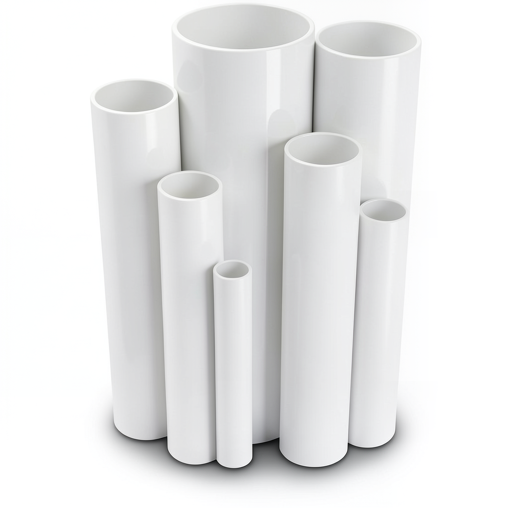 مواسير UPVC ضغط 6 بار قطر خارجي 710 مم سمك 20.7 مم لون أبيض