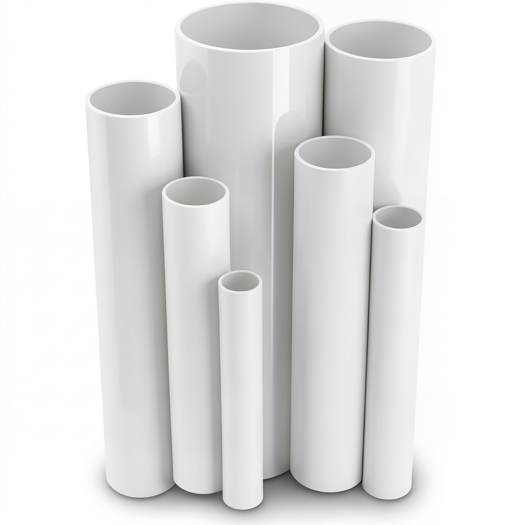 مواسير UPVC ضغط 6 بار قطر خارجي 800 مم سمك 23.3 مم لون أبيض