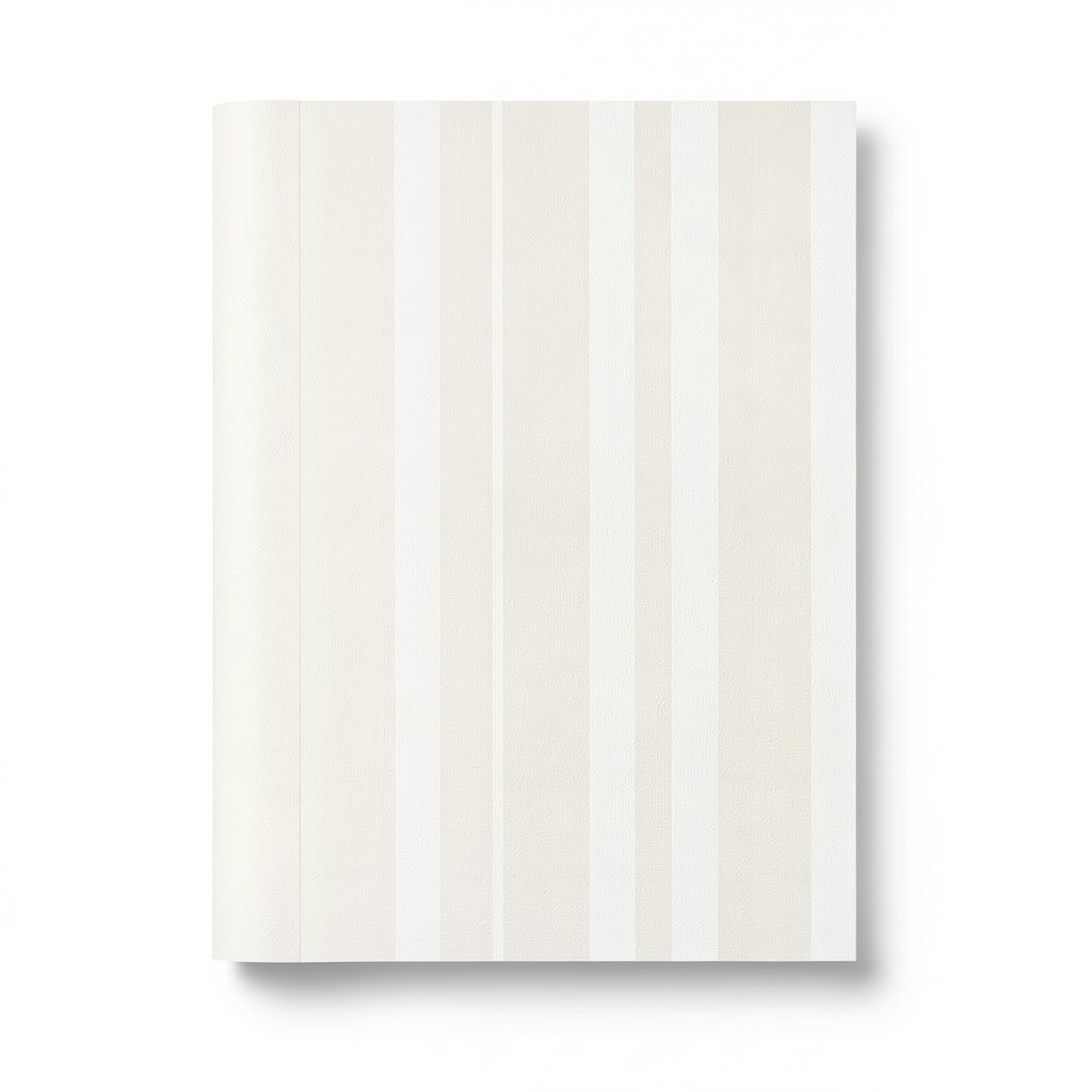 Italian Wallpaper Striped Design 10 m x 0.70 m Off-White
