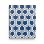 Italian geometric wallpaper, size 10 m x  0.70m, blue color, model Z76045 