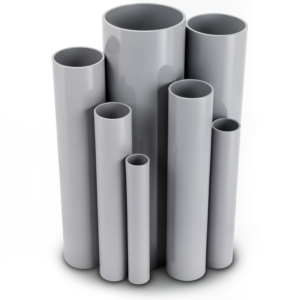 UPVC Pipes Nominal Pressure 2.5 Bar Outside Diameter 630 mm Thickness 5 mm Gray