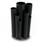مواسير UPVC ضغط 2.5 بار قطر 630 مم سمك 5 مم لون أسود