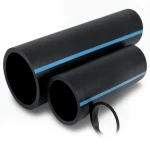 مواسير HDPE الوطني لشبكات المياه الغير مضغوطة  ضغط 2 بار قطر خارجي 140 مم سمك 1.8 مم لون اسود