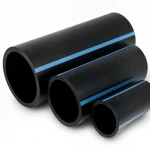 مواسير HDPE الوطني لشبكات المياه الغير مضغوطة  ضغط 2 بار قطر خارجي 225 مم سمك 1.8 مم لون اسود