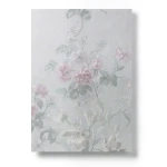 Floral Wallpaper 10 m x 0.70 m Pale Gray, Model 13015