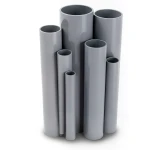 مواسير UPVC ضغط 2.5 بار قطر خارجي 800 مم سمك 6.4 مم لون رمادي