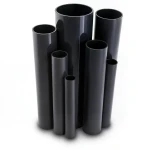 مواسير UPVC ضغط 2.5 بار قطر خارجي 800 مم سمك 6.4 مم لون أسود