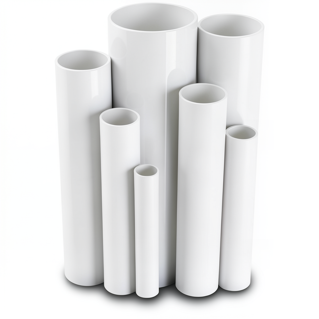 UPVC Pipes Nominal Pressure 10 Bar Outside Diameter 630 mm Thickness 30 mm White