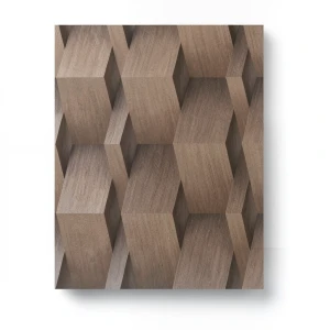 Geometric Wall Decoration 10m x 0.53m Brown Color, Model 10046-30