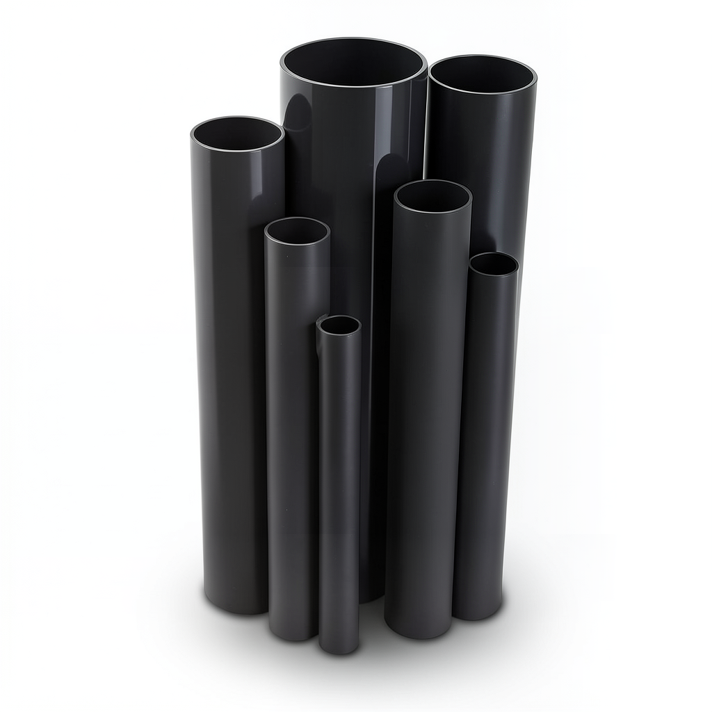 UPVC Pipes Nominal Pressure 2.5 Bar Size 630 mm Thickness 5 mm Black
