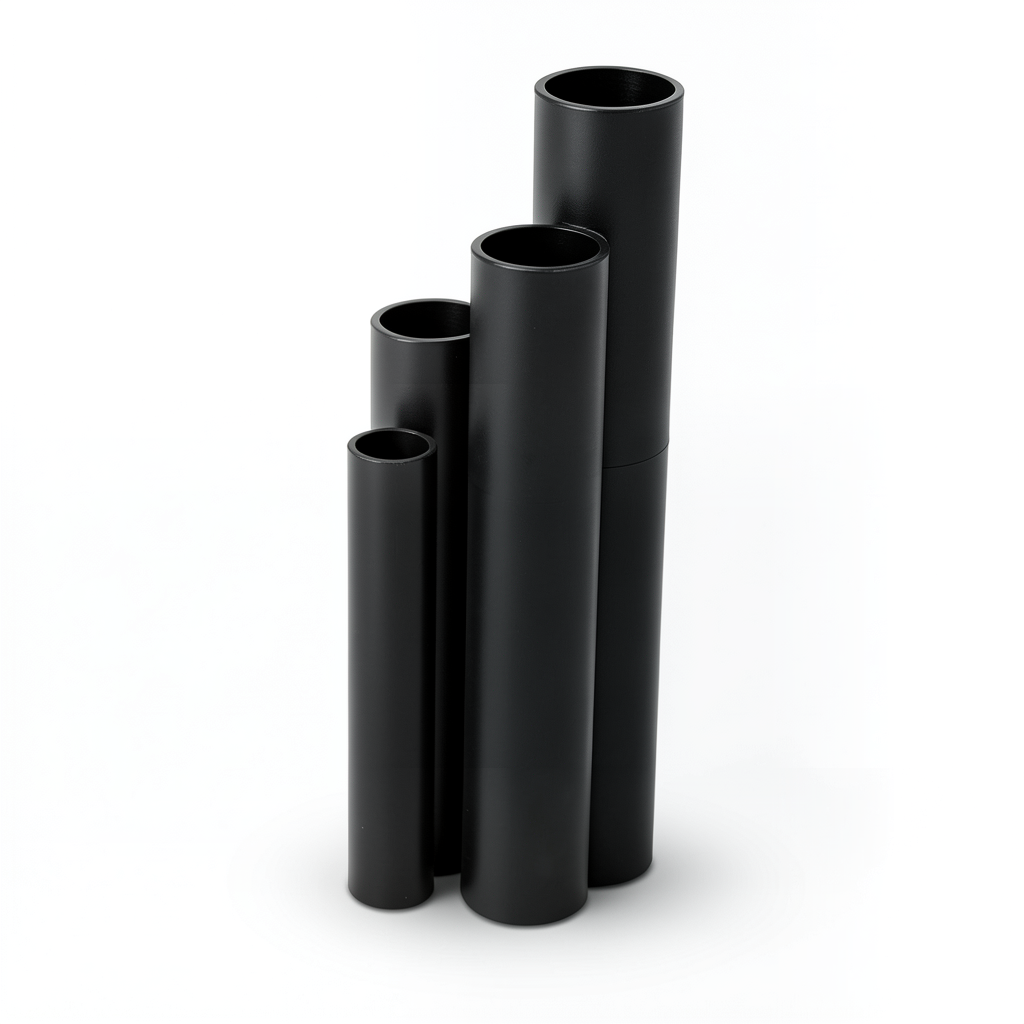 أنابيب HDPE ضغط 20 بار قطر خارجي 250 مم سمك 41.6 مم لون أسود