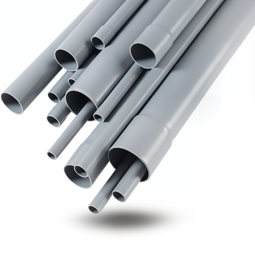 UPVC Pipes Outside Diameter 250 mm Thickness 4.9 mm Gray Color