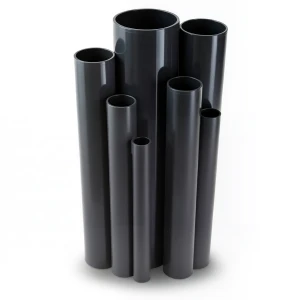 مواسير UPVC ضغط اسمي 4 بار قطر خارجي 800 مم سمك 15.7 مم لون أسود