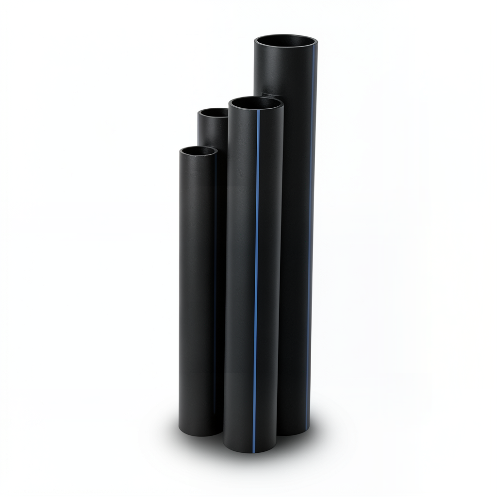 أنابيب HDPE الجودة SDR 5 قطر خارجي 16 مم سمك 3.6 مم لون أسود