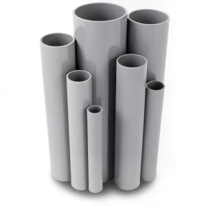 UPVC Pipes Nominal Pressure 6 Bar Outside Diameter 630 mm Thickness 18.4 mm Gray