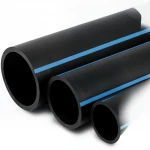 مواسير HDPE الوطني لشبكات المياه الغير مضغوطة  ضغط 2 بار قطر خارجي 280 مم سمك 2.3 مم لون اسود